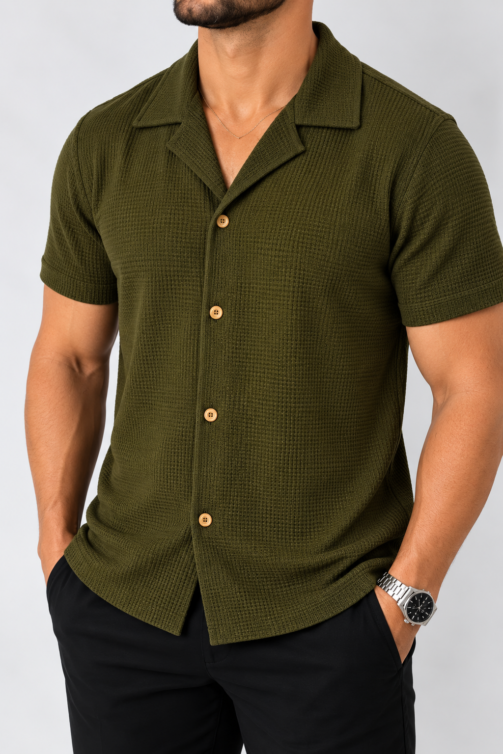 CAMISA SOCIAL TEXTURIZADA