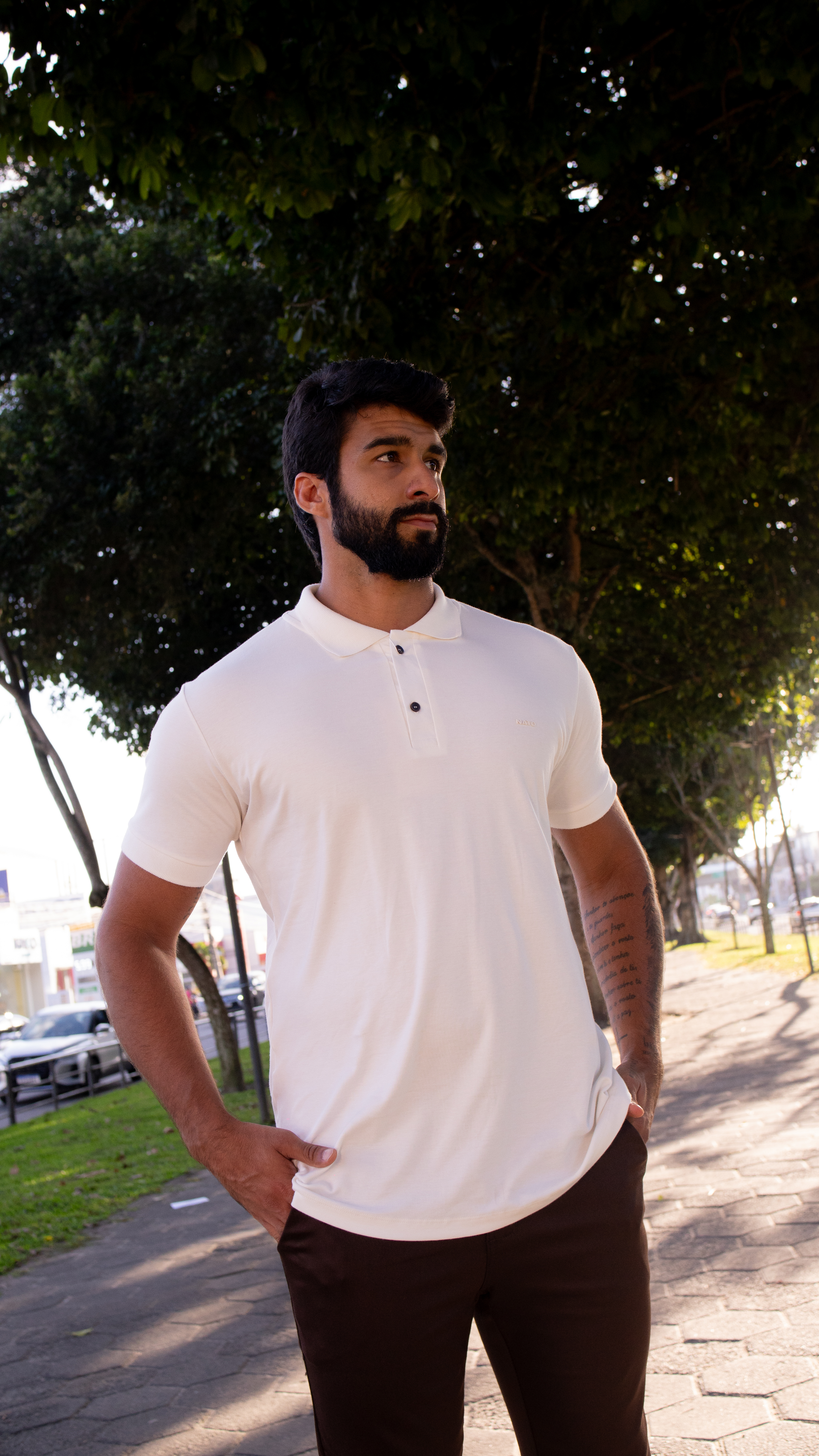 CAMISA POLO SUEDINE NATO