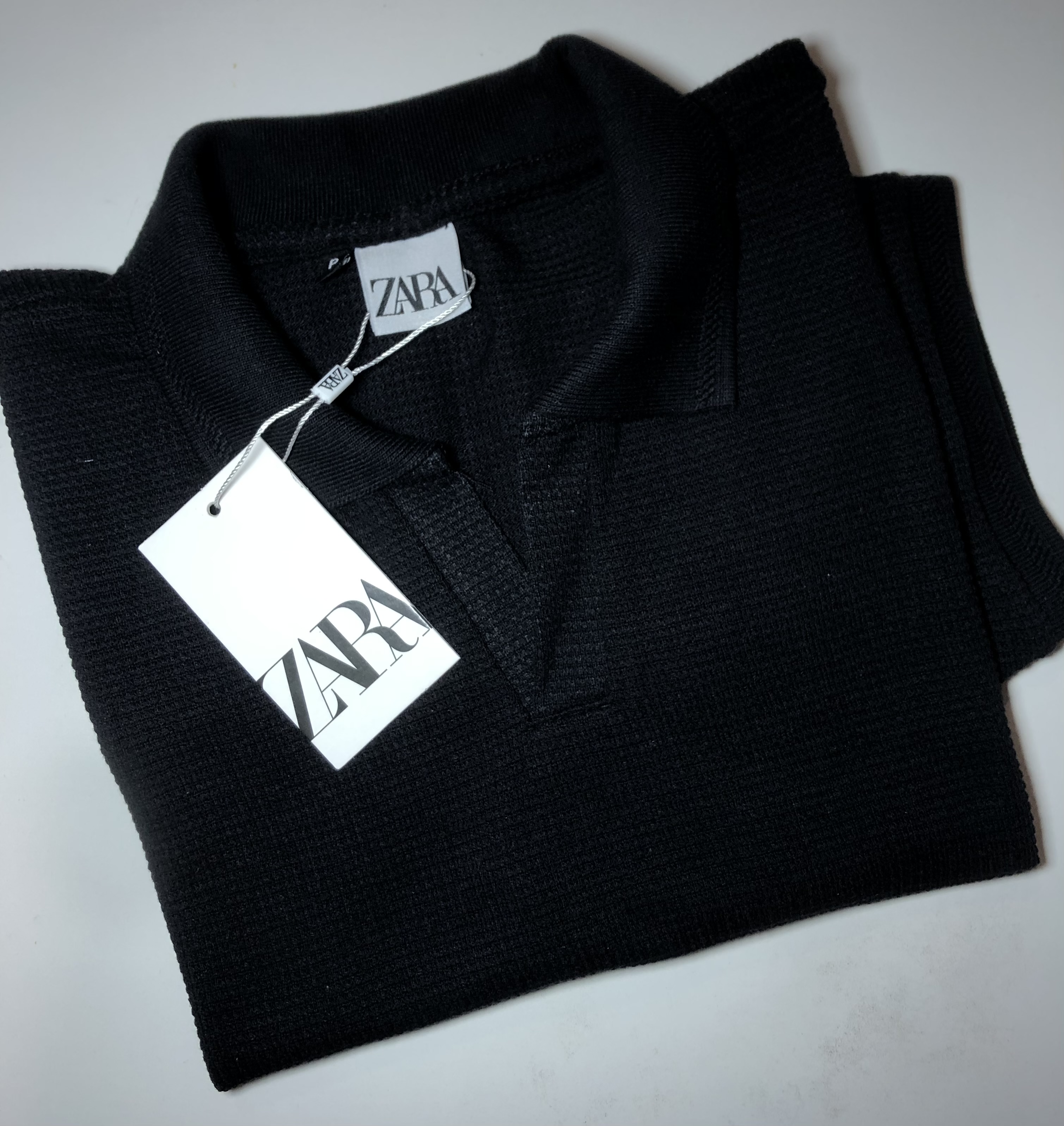 CAMISA POLO GOLA V TEXTURIZADA ZARA