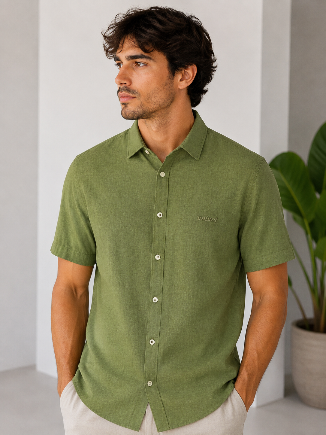 CAMISA SOCIAL LINHO COLCCI