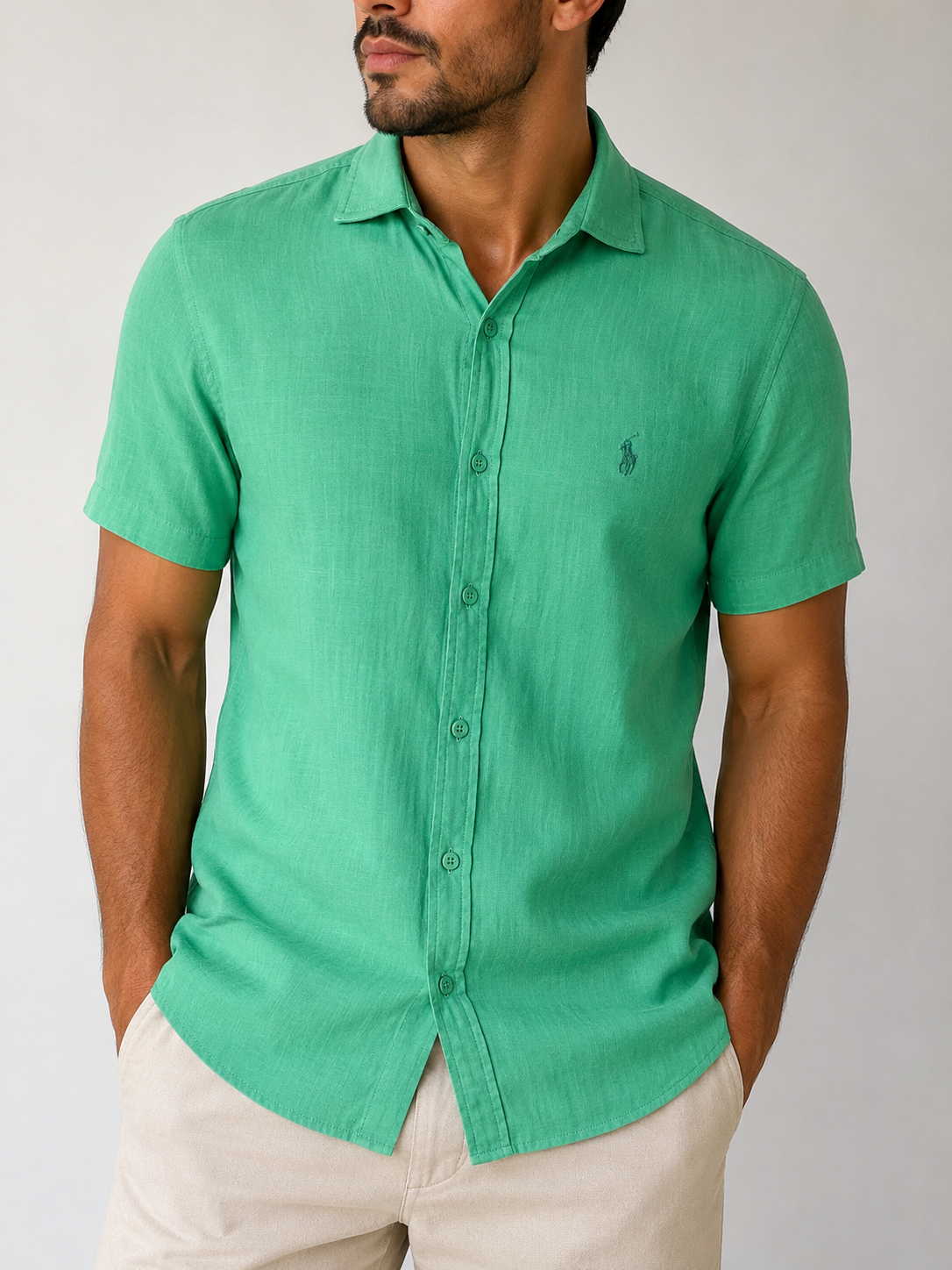 CAMISA SOCIAL LINHO RALPH LAUREN