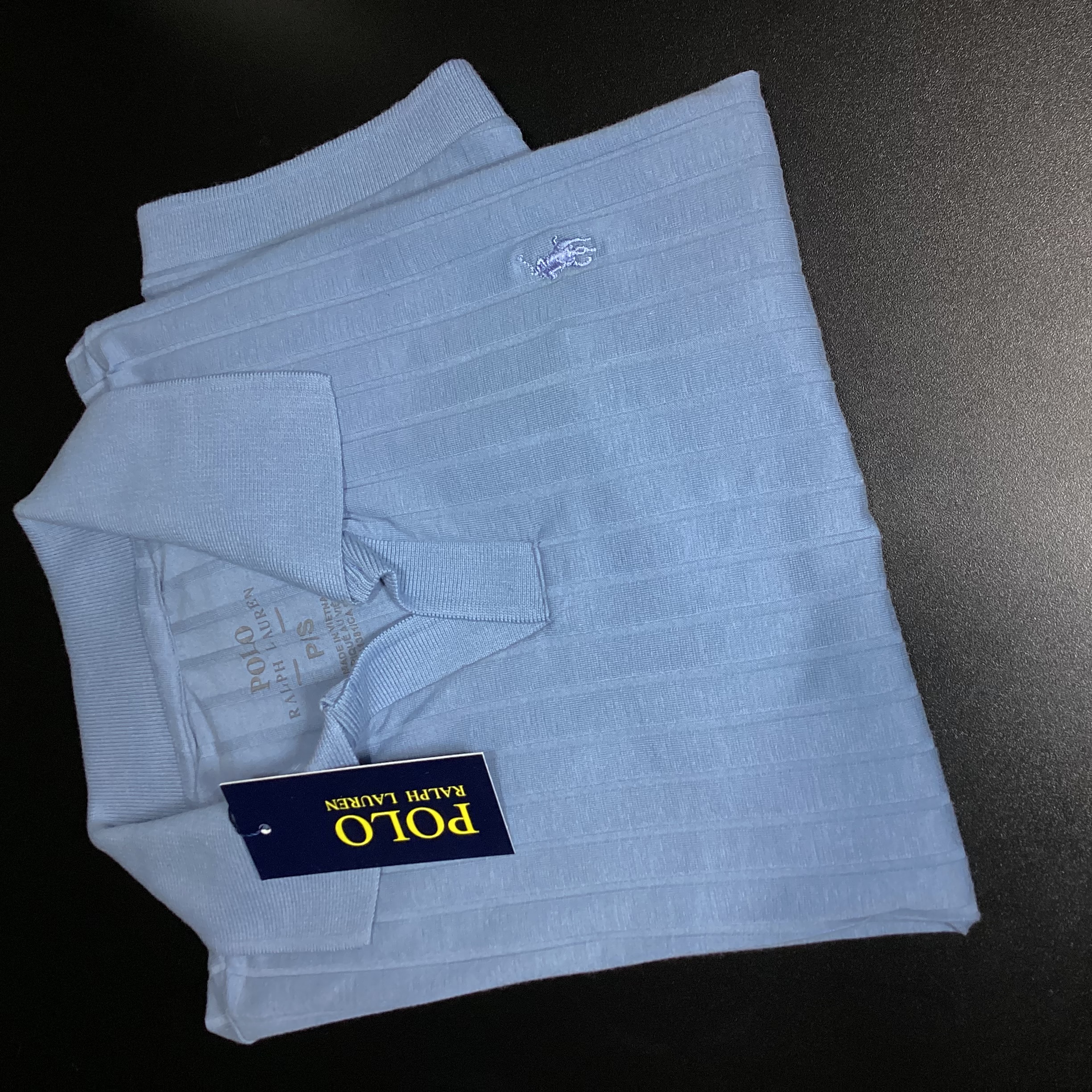 CAMISA POLO TEXTURIZADA GOLA V RALPH LAUREN