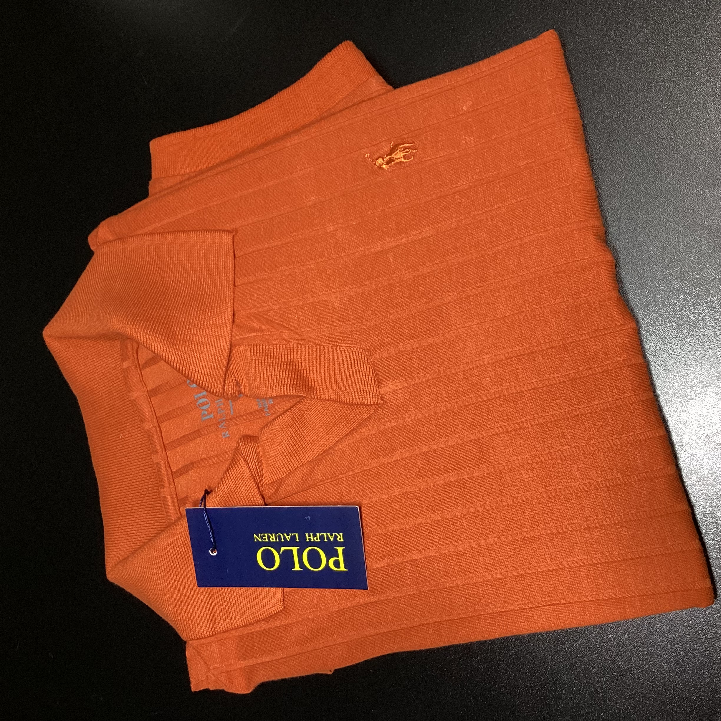 CAMISA POLO TEXTURIZADA GOLA V RALPH LAUREN
