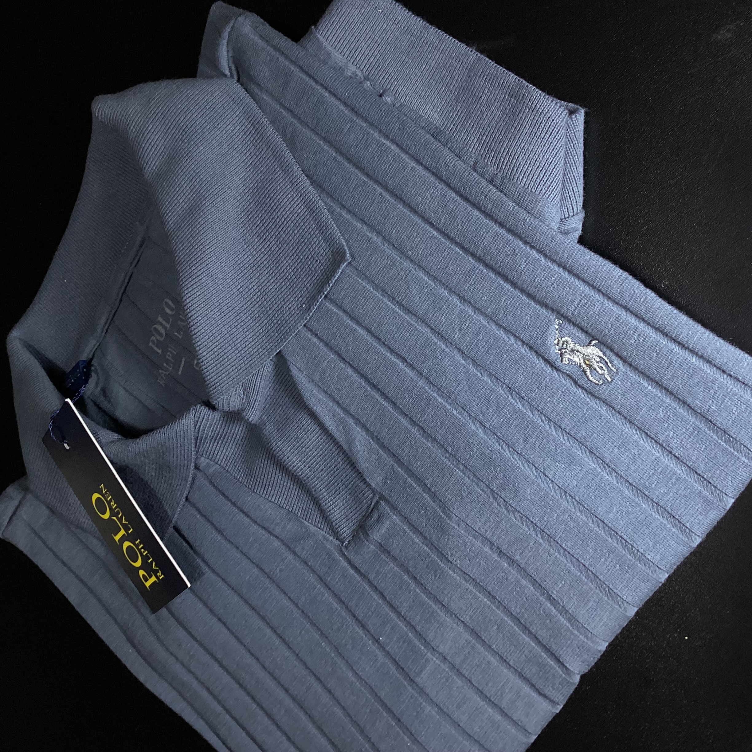 CAMISA POLO GOLA V TEXTURIZADA RALPH LAUREN
