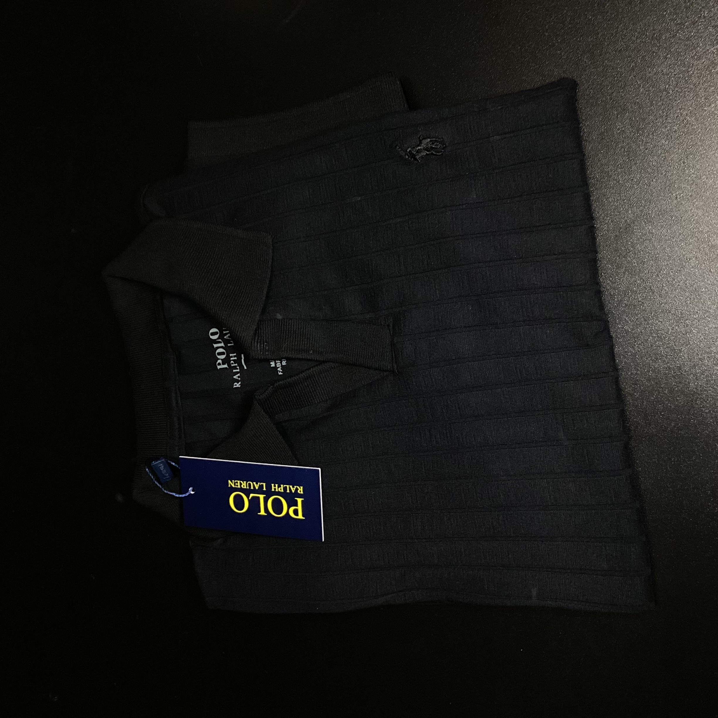 CAMISA POLO GOLA V TEXTURIZADA RALPH LAUREN