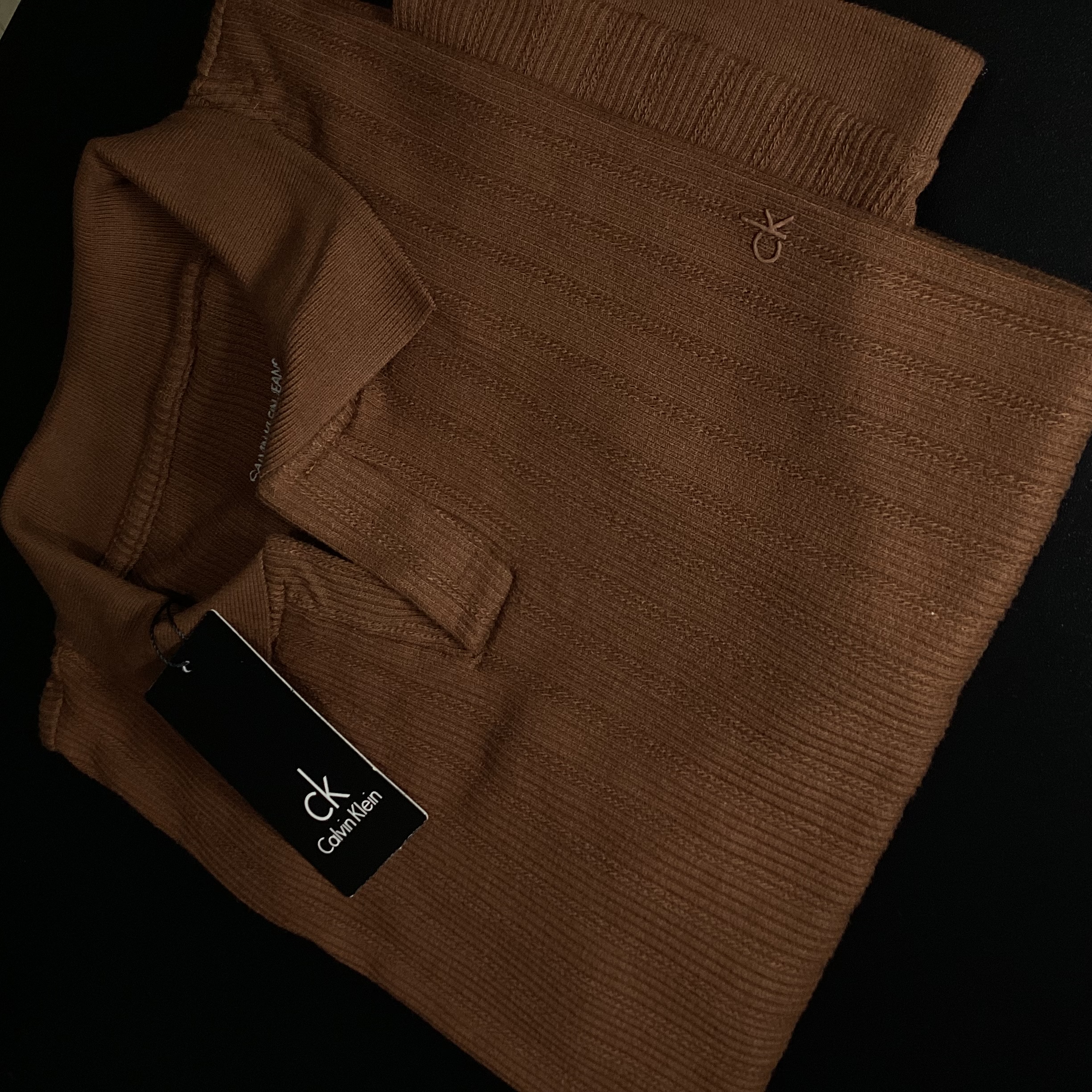 CAMISA POLO TEXTURIZADA GOLA V CALVIN KLEIN