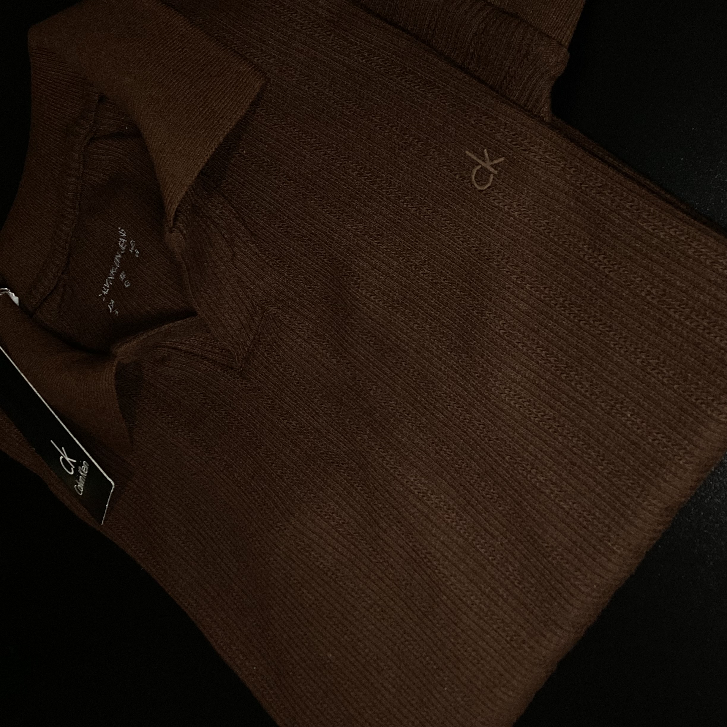 Foto 2 de CAMISA POLO TEXTURIZADA GOLA V CALVIN KLEIN