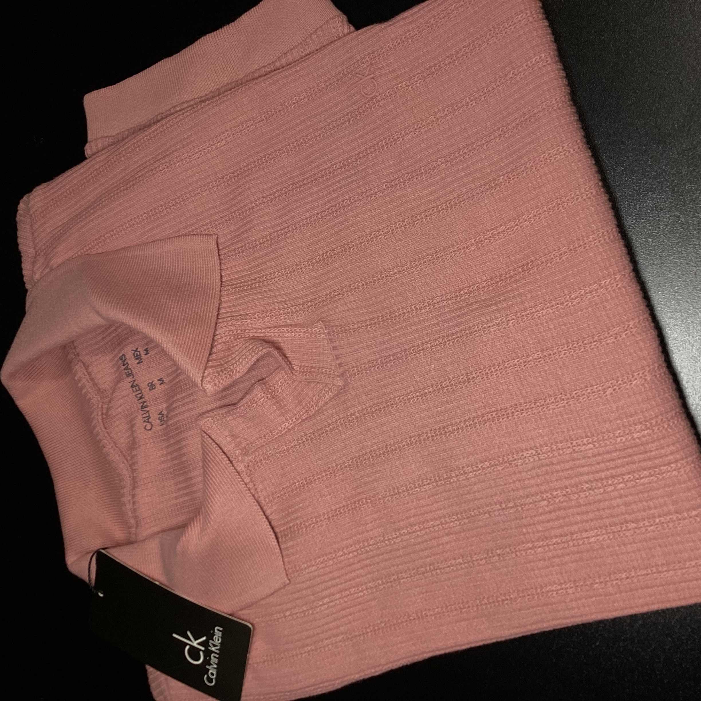 CAMISA POLO TEXTURIZADA GOLA V CALVIN KLEIN