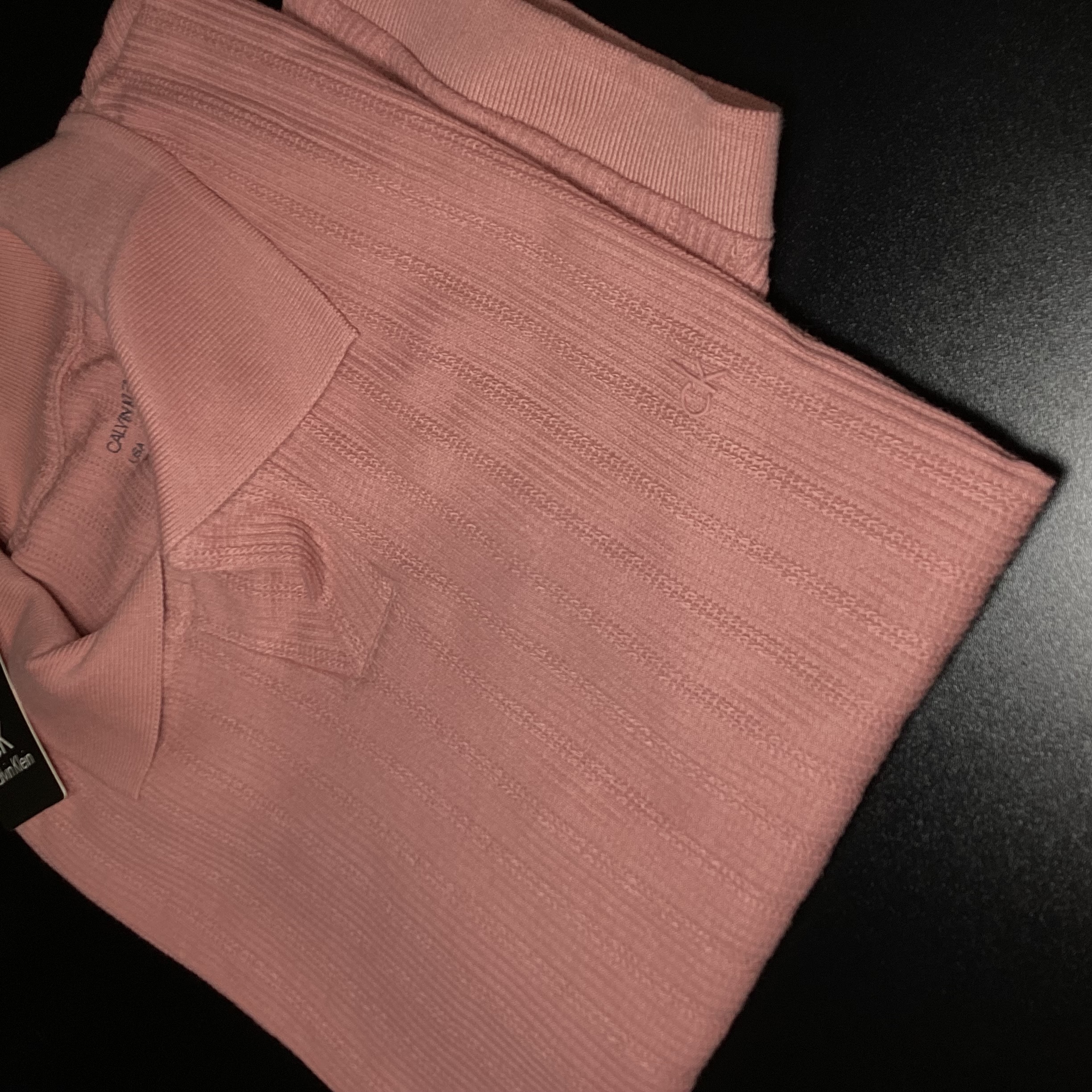 Foto 2 de CAMISA POLO TEXTURIZADA GOLA V CALVIN KLEIN