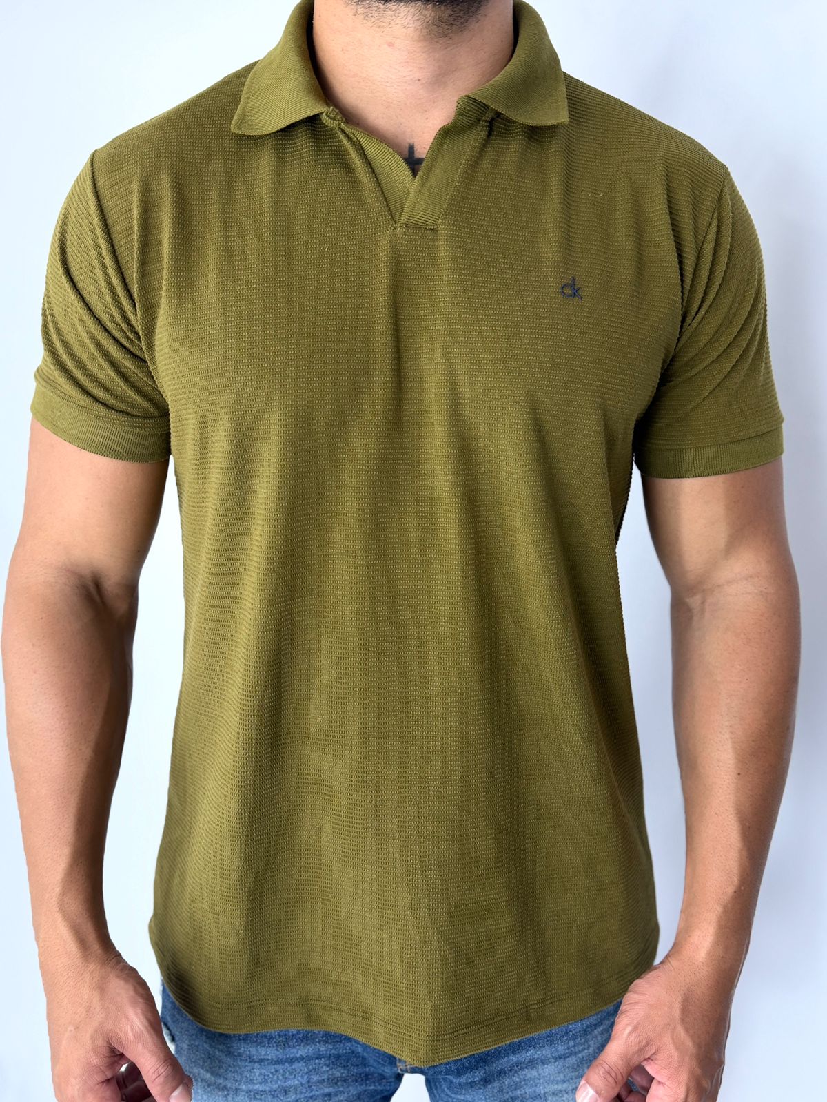 CAMISA POLO GOLA V CALVIN KLEIN